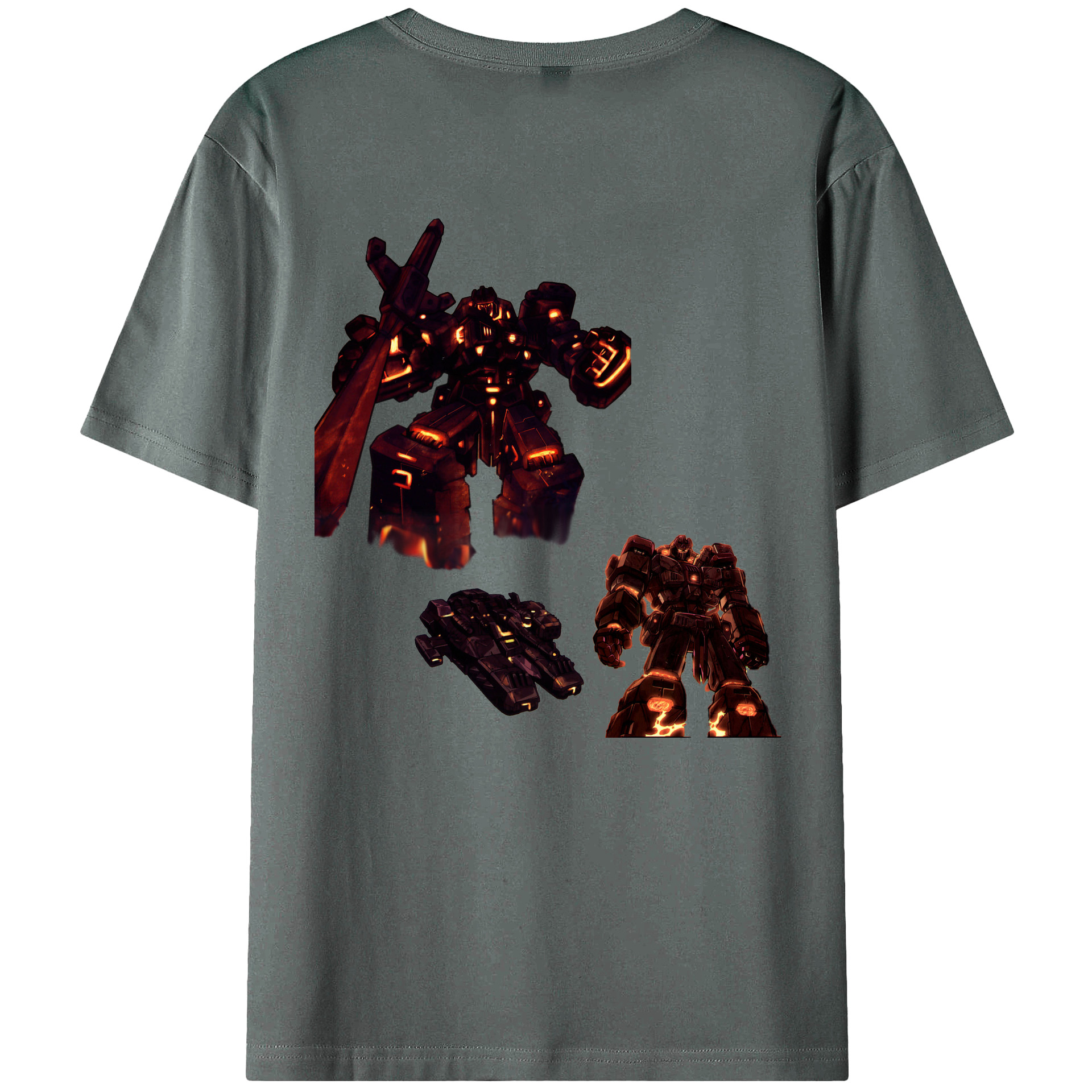 （画像用）  綿100％ メンズ半袖Tシャツ（バックプリント） 通気性